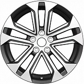 Khomen KHW 1803 7x18 5*108 ET33 DIA60.1 Black-FP Литой