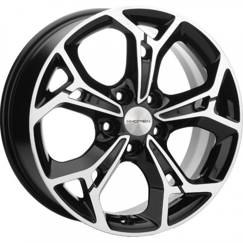 Khomen KHW 1702 7x17 5*110 ET45 DIA67.1 Black-FP Литой