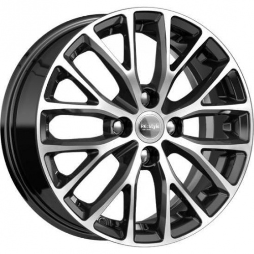 K&K КС782 6x15 4*100 ET46 DIA54.1 Алмаз черный Литой