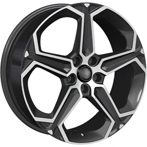 Khomen KHW 1909 7.5x19 5*108 ET33 DIA60.1 Black-FP Литой